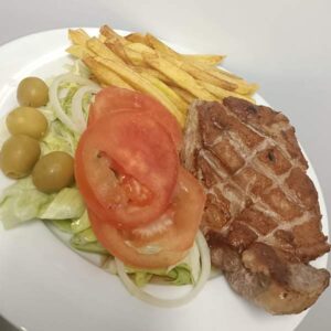Secreto de cerdo a la plancha